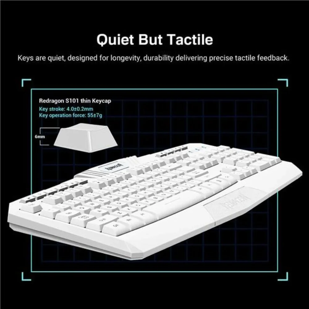 GamingKeyboard,RGB LED Backlit,Multimedia Keys,Silent USBKeyboard with WristRest